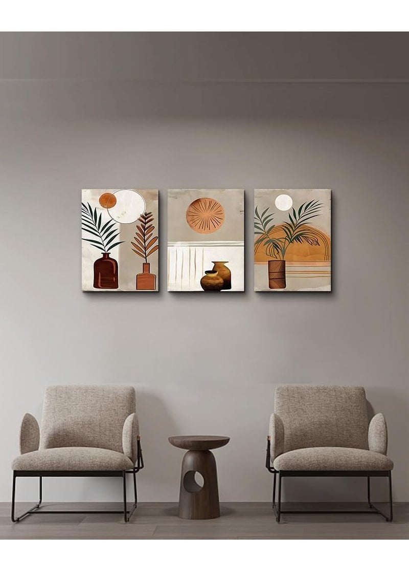 Decorior Artistic Tableau (Islamic/Modern/Children's) 3 Pieces 42x90cm 30mm Raised - High-Quality Digital Printing - UV Coating for Color Protection - Easy Installation with Self-Adhesive - Elegant Home, Office, and Gift Decor  - Image 2