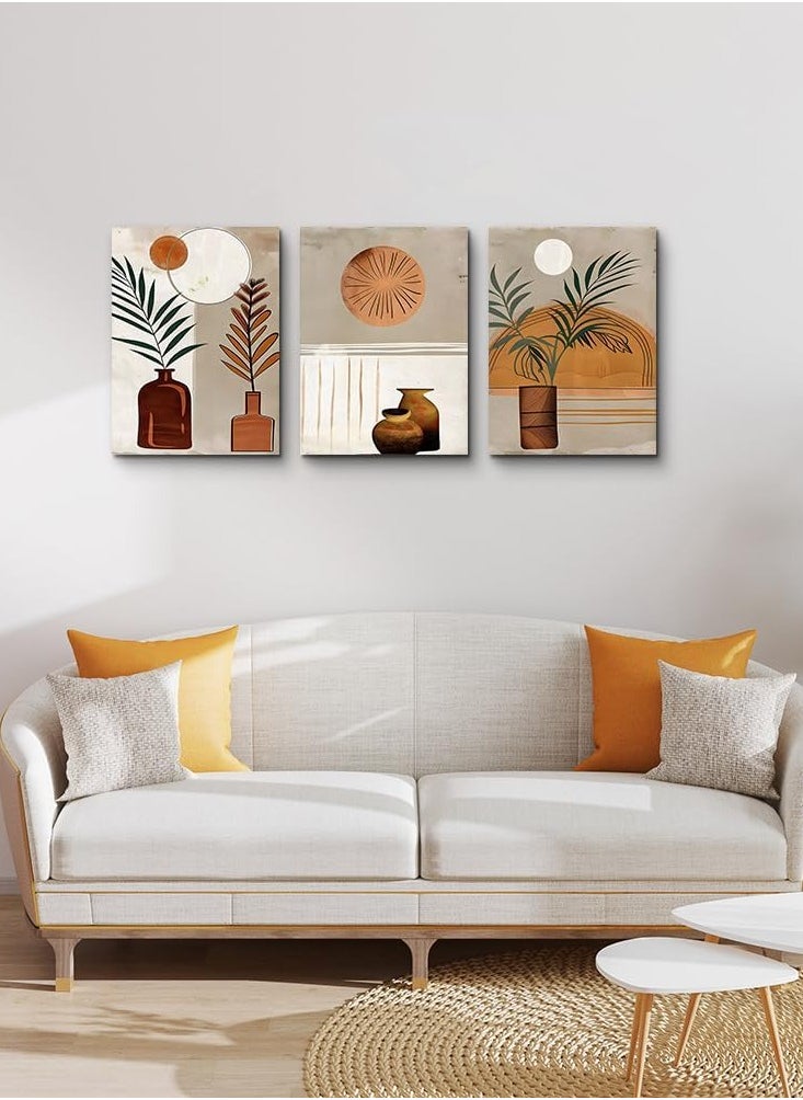Decorior Artistic Tableau (Islamic/Modern/Children's) 3 Pieces 42x90cm 30mm Raised - High-Quality Digital Printing - UV Coating for Color Protection - Easy Installation with Self-Adhesive - Elegant Home, Office, and Gift Decor  - Image 4
