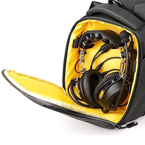 R SPIDER WIRELESS Premium Pilot Bag, Flight Bag, Aviation Bag, Black - Image 4