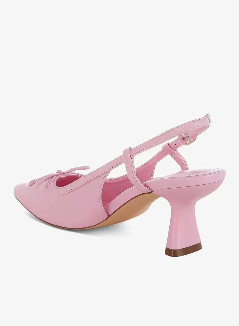 London Rag Pink Kitten Heel Pointy Slingbacks in Pink for Women | Best Price UAE