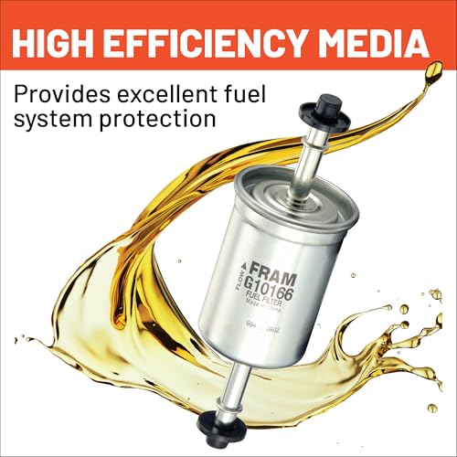 FRAM فلتر وقود FRAM G10166 عالي الأداء بديل لفلتر الوقود في الخط لضمان حماية مثالية للمحرك، يناسب موديلات سيارات فورد، لينكولن وميركوري المختارة - Image 3
