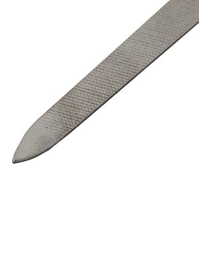 Yeshan Stainless Steel Triplecut Long Nail File With Nail Cleaner Tip,5.5 Inch,Pack Of 2 - Image 4