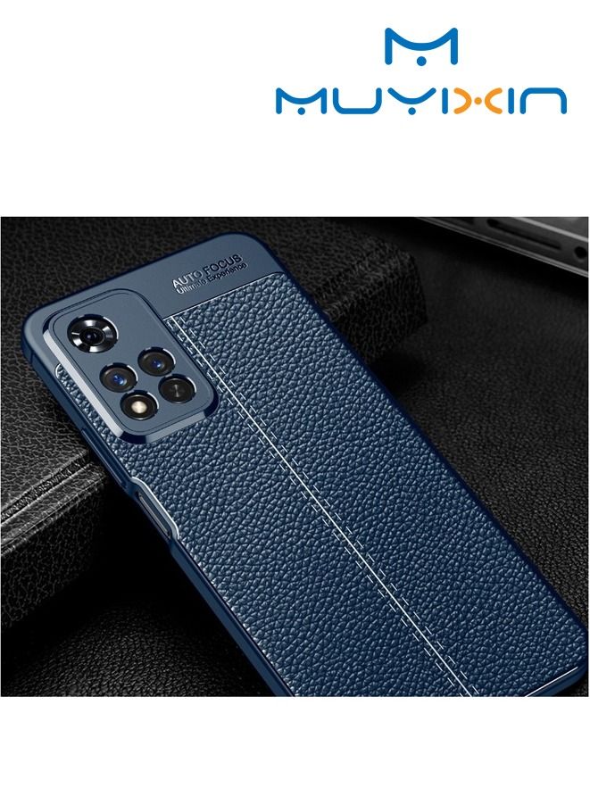 غطاء واقي ناعم من TPU سيليكون فائق النحافة مع امتصاص للصدمات لهاتف Xiaomi Poco F2 Pro - أزرق