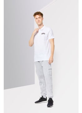 Plein Sport Men Sportswear Fit Short Sleeves Golf Polo Shirt, White  - Image 2