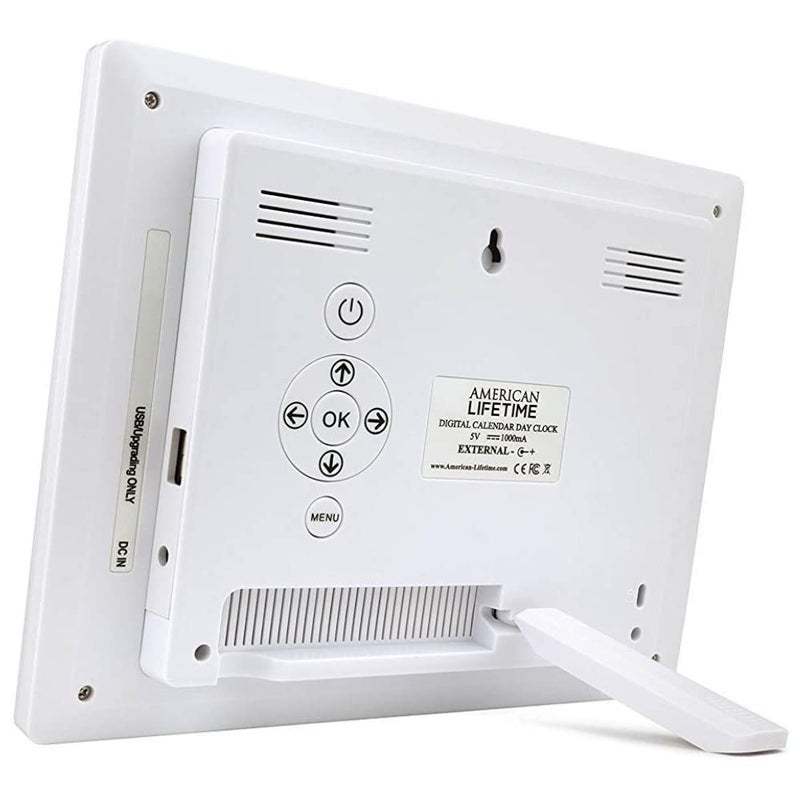 American Lifetime ã€New 2025ã€‘ Dementia Clock Large Digital Clock for Seniors, Alzeimer Clock Large Display with Custom Alarms, Clock with Day & Date for Elderly, Digital Calendar Brown Wood - Image 2