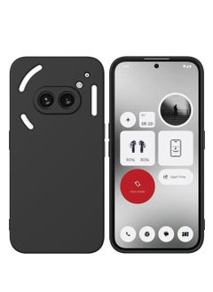 Houmt Nothing Phone 2A 5G Case Cover Inner Velvet Fabric Lining Matte Case Soft Silicone Flexible Camera Lens Protection Case for Nothing Phone 2A 5G 6.7-inch  - Image 1