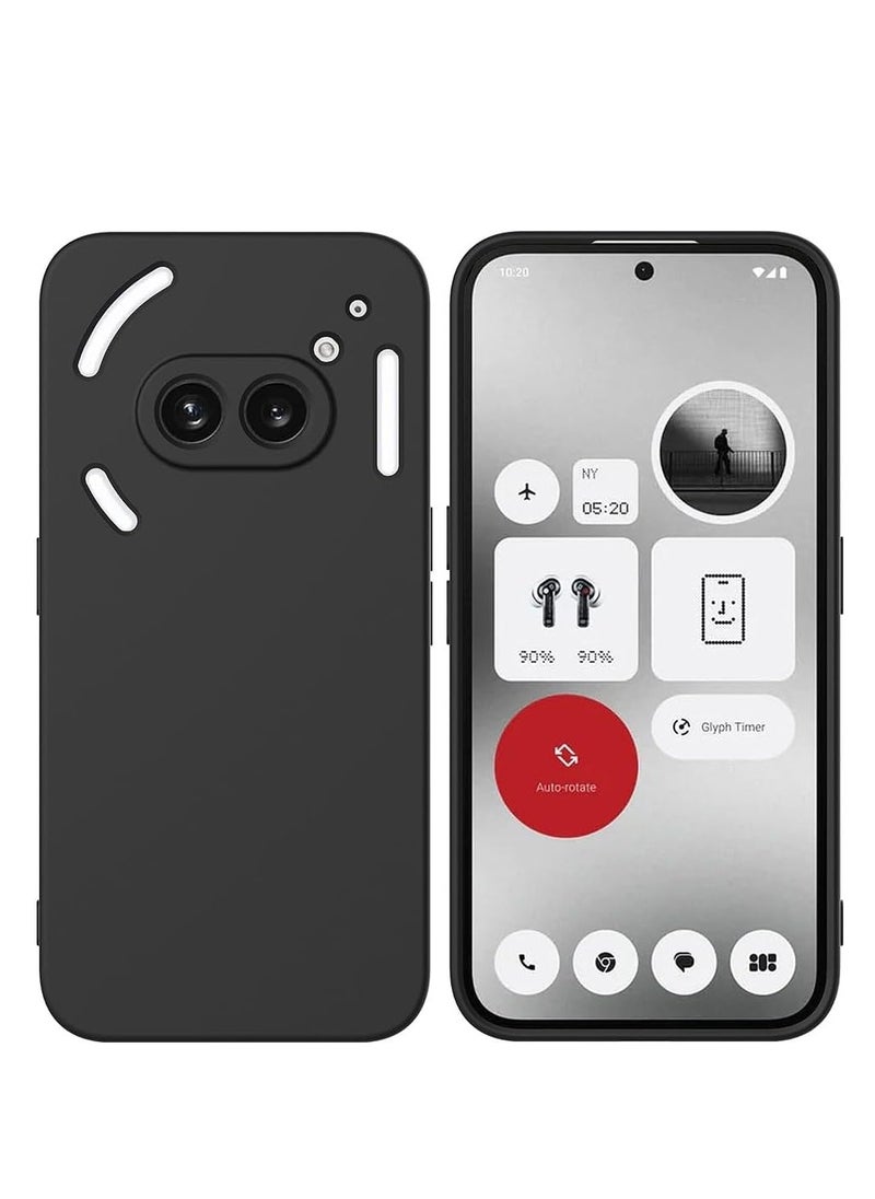 Houmt - Nothing Phone 2A 5G Case Cover Inner Velvet Fabric Lining Matte Case Soft Silicone Flexible Camera Lens Protection Case for Nothing Phone 2A 5G 6.7-inch - Image 1