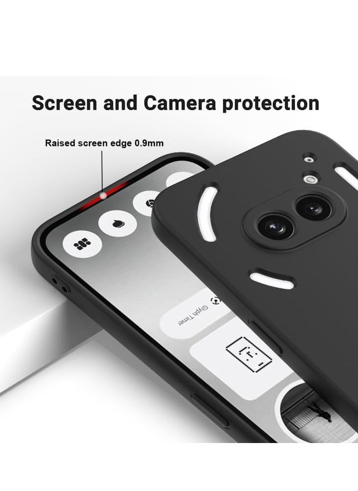 Houmt - Nothing Phone 2A 5G Case Cover Inner Velvet Fabric Lining Matte Case Soft Silicone Flexible Camera Lens Protection Case for Nothing Phone 2A 5G 6.7-inch - Image 1