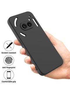Houmt Nothing Phone 2A 5G Case Cover Inner Velvet Fabric Lining Matte Case Soft Silicone Flexible Camera Lens Protection Case for Nothing Phone 2A 5G 6.7-inch  - Image 3