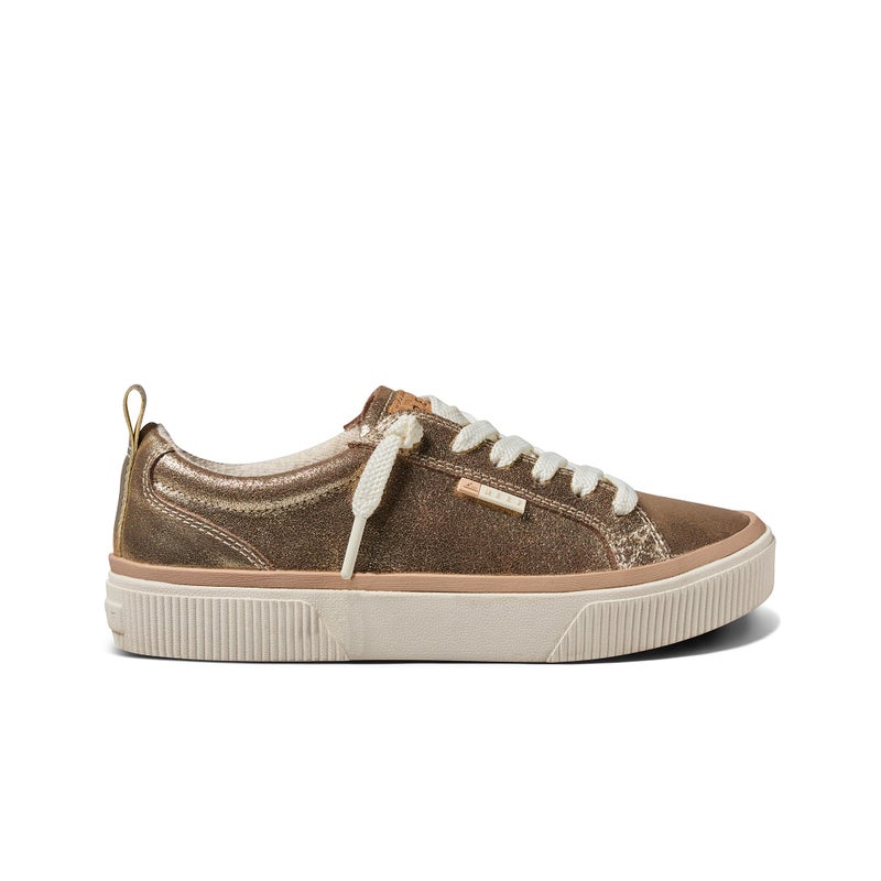 REEF Womens Shoes, Lay Day Dawn, Champagne Suede, 9 - Image 5