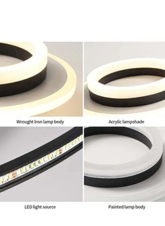 Goeco Modern LED Ceiling Light for Bedroom, Living Room, Dining Room  - Image 4