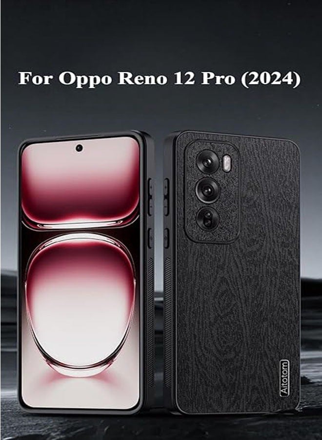 general OPPO Reno 12 Pro (2024) phone case, textured personality shockproof and anti-fingerprint scrub phone case, Oppo Reno12 Pro tree pattern ultra-thin hard leather case - Image 4