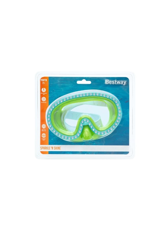 Bestway Bestway - Sparkle 'n Shine Diving Mask - Green - 22062  - Image 5