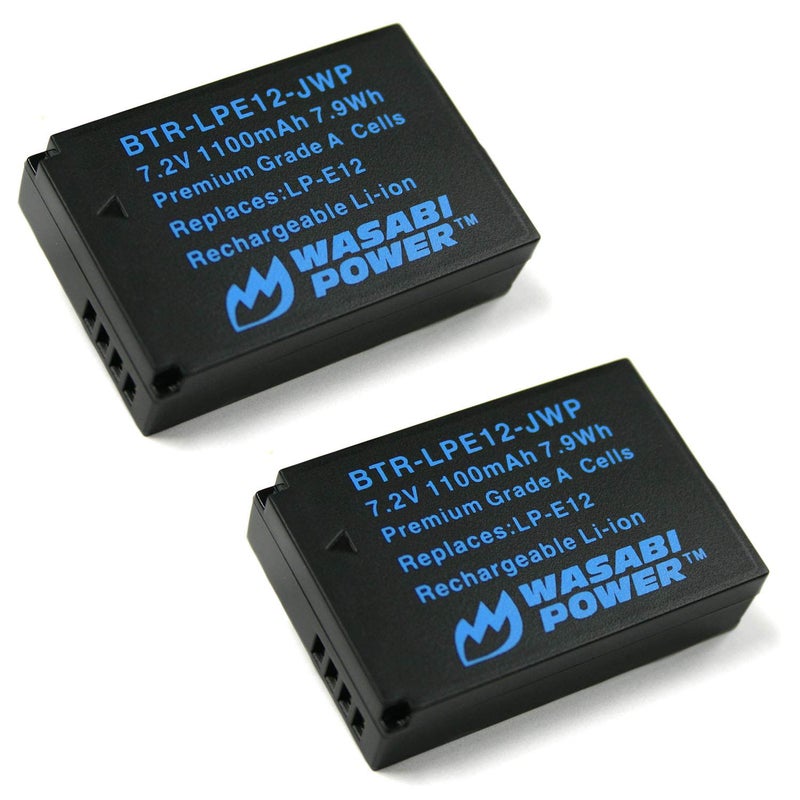 Wasabi Power Battery for Canon LP-E12 (2-Pack) - Image 3