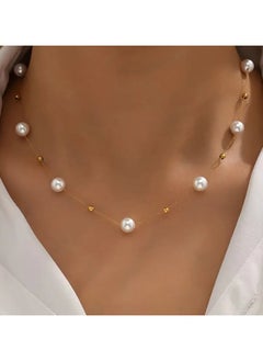 Home Clearance Sale Elegant Imitation Pearl Beads Necklace - Zinc Alloy with Baroque Design - Perfect for Everyday Wear  - Image 5