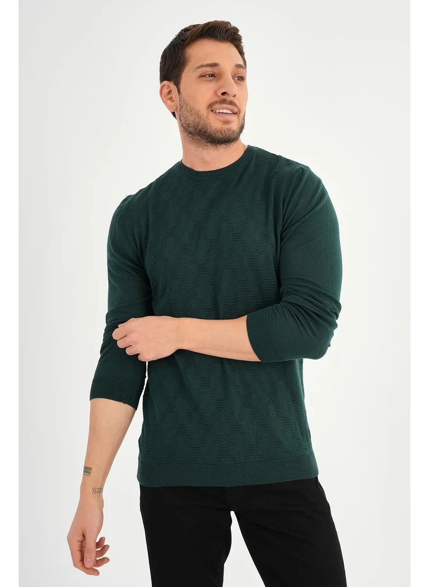 Alexander Gardi Crew Neck Patterned Sweater (E20-511402)