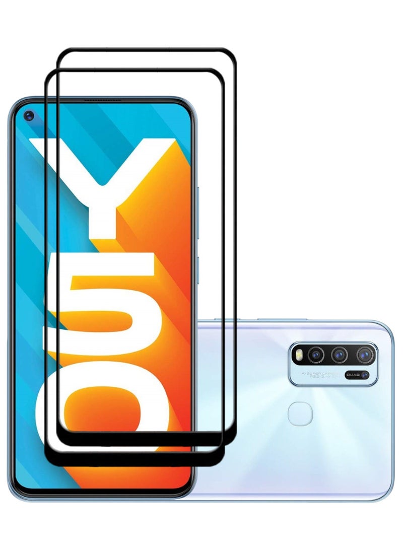 ACLIX 2 Pieces Antistatic ESD Dustproof Premium Quality High Definition Tempered Glass Screen Protector Designed For vivo Y50 - Image 1