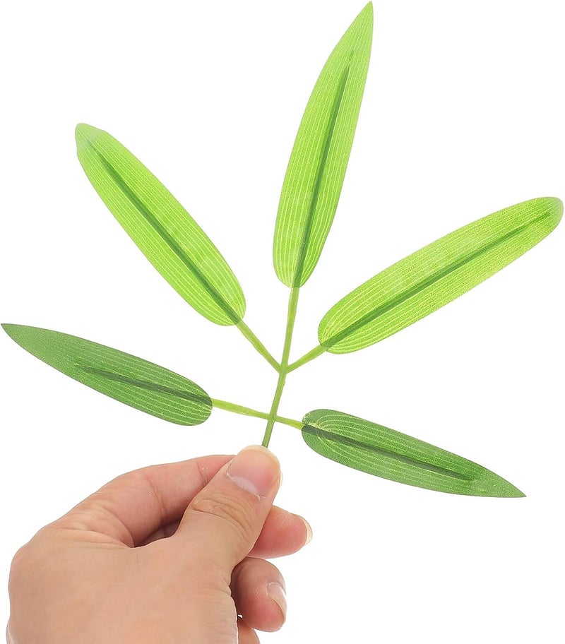 KICHOUSE 20pcs Lifelike Faux Leaves Decorative Artificial Greenery Branches for Home Décor Floral Arrangements DIY Wreaths - Image 4
