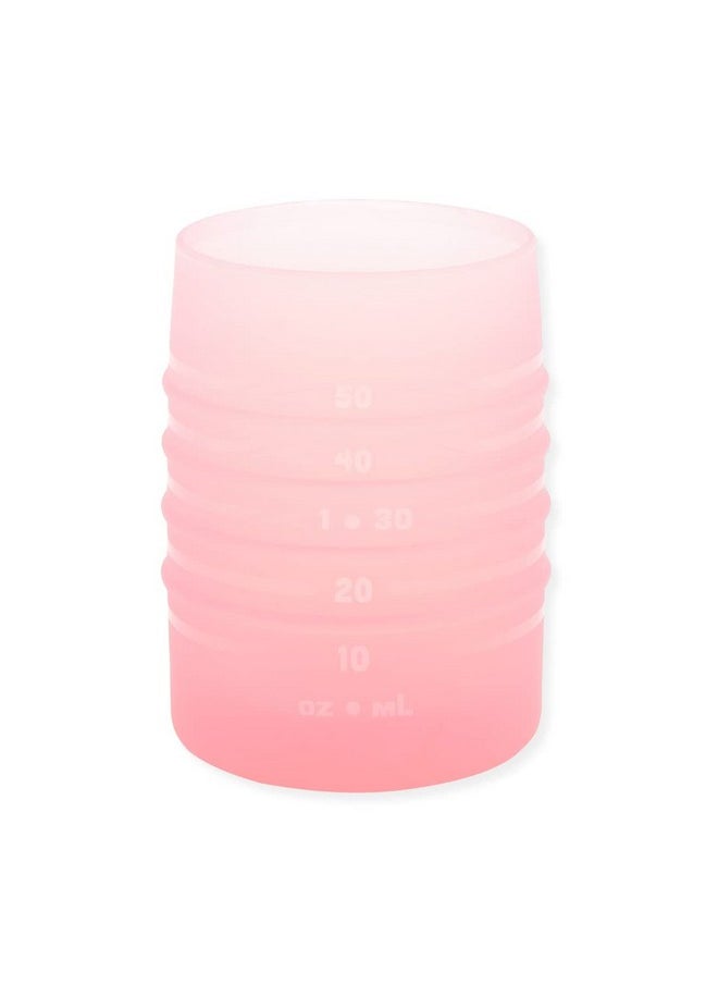 BUMKiNs Baby And Toddler Cups Sip Cup Spill Proof Training Drinking For Babies Ages 4 Months Tip Proof Platinum Silicone Starter Cup First Year Learning Supplies Easy To Hold Holds 2Oz Pink  - Image 2