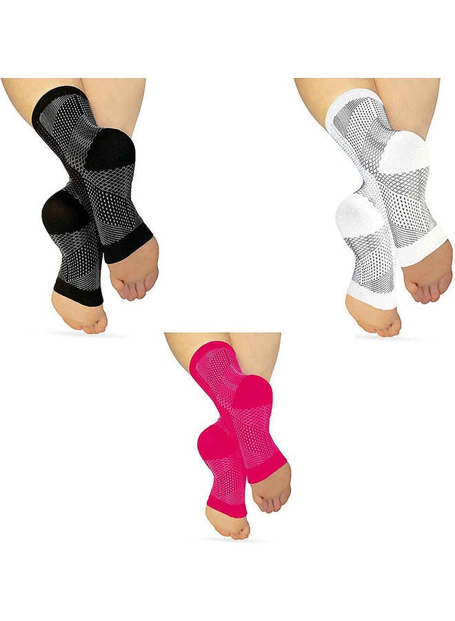 جوارب ضاغطة بأكمام للقدم بدعامة للكعب 14.5 x 2 x 11سم - Image 3
