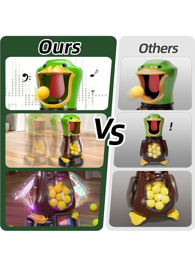 ألعاب إطلاق بط متحركة للأطفال من عمر 3 إلى 9 سنوات مع 24 كرة ومضخة هواء لعب داخلية وخارجية، لعبة تنافسية هدية للبنين والبنات - Image 4