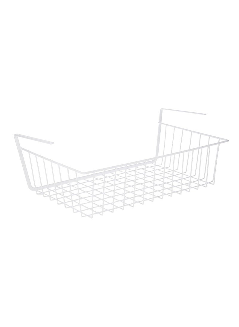 بلومنغ تايم سلة تخزين معدنية أسفل الرف (كبيرة ، بيضاء) - قطعتان - Image 2