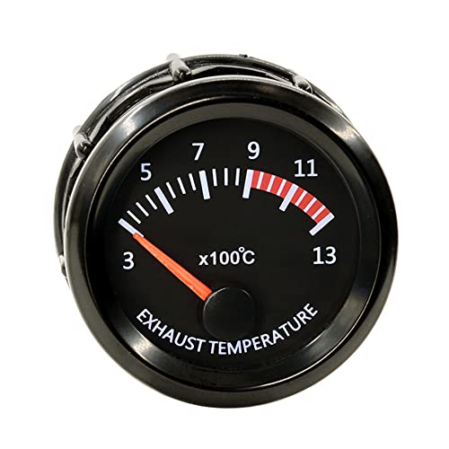 ESUPPORT Universal Car 52mm Pointer Exhaust Gas Temp Gauge Meter Kit Temperature EGT EXT White LED Light Pointer Indicator Dail Display Electronic - Image 2