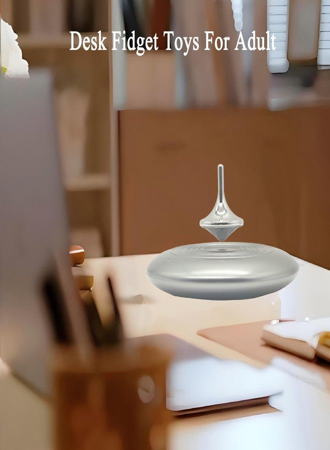 YIANCTRD Levitating Spinning Top - Metal Anti-Gravity Gyro for Adults, Office Desk Decor & Stress Relief - Image 4