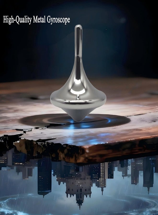 YIANCTRD Levitating Spinning Top - Metal Anti-Gravity Gyro for Adults, Office Desk Decor & Stress Relief - Image 5