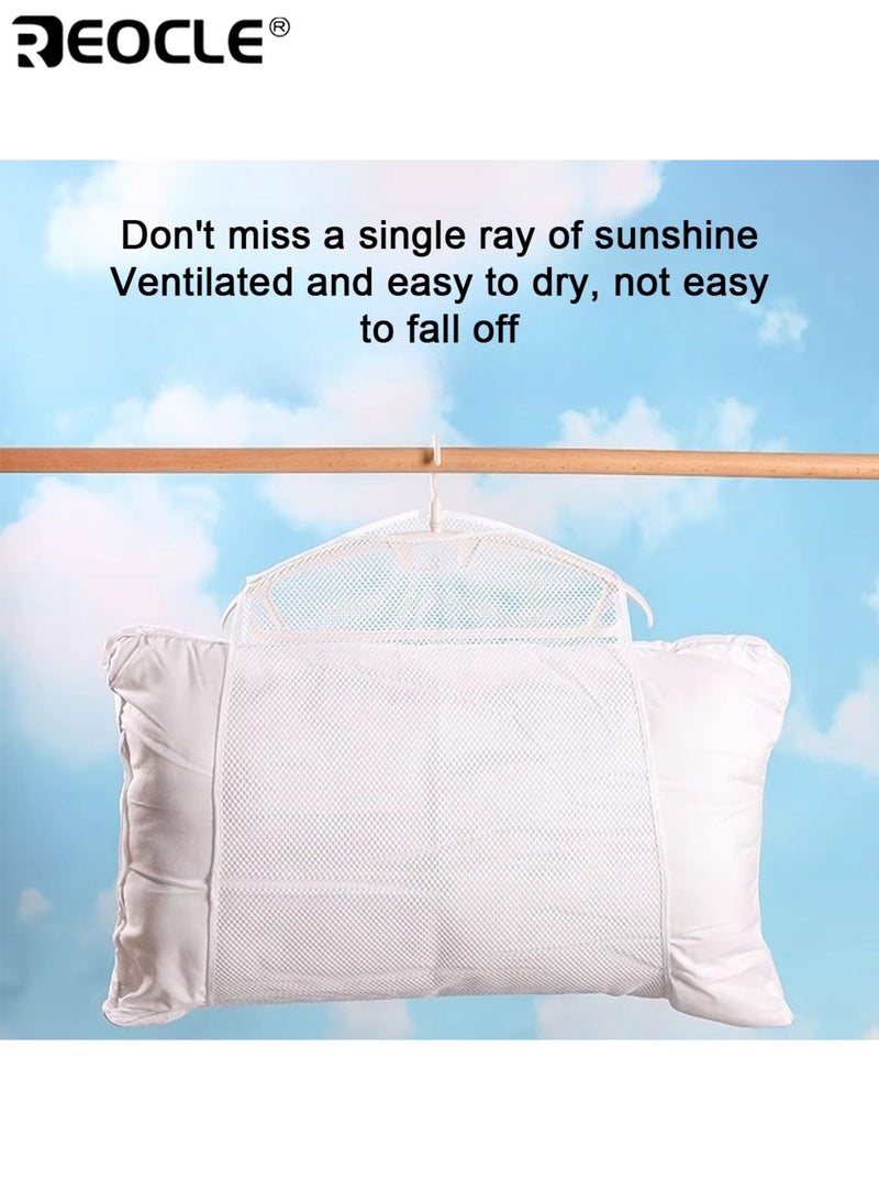 REOCLE 4pcs Multi-Functional Laundry Drying Net Bags for Pillows Toys Shoes Space-Saving Windproof Mesh Organizer for Drying and Storage - Image 2