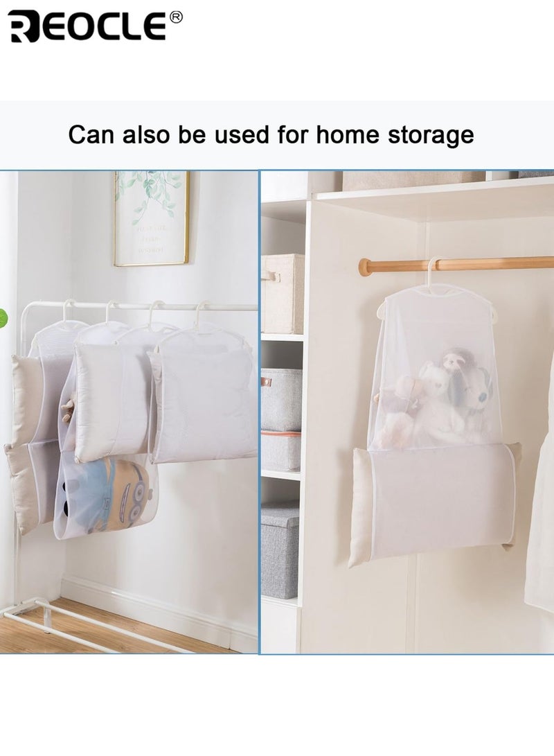 REOCLE 4pcs Multi-Functional Laundry Drying Net Bags for Pillows Toys Shoes Space-Saving Windproof Mesh Organizer for Drying and Storage - Image 5
