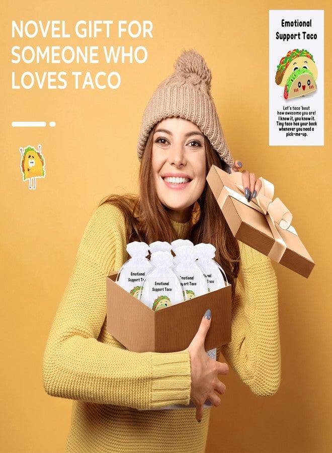 Huwena 100 Employee Appreciation Gifts Positive Resin Bulk Emotional Funny Cinco de Mayo Support Gifts for Team Staff Nurse Teacher Rewards (Taco) - Image 5