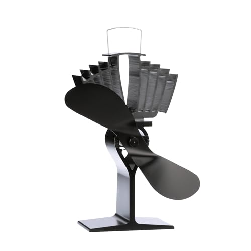 Ecofan AirMax Heat Powered Stove Fan - Powerful Classic Design, Exceptional Performance, Perfect for Wood Stoves, 175 CFM - Circulates Warm Air Efficiently & Reduces Fuel Cost - Image 1