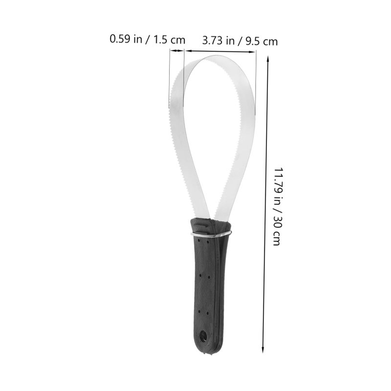 Stainless Steel Horse Hair Brush Durable Grooming Tool For Shedding Horses - Image 3