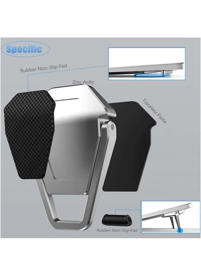 HL-Tech 2-Pack Portable Invisible Laptop StandMini Alu minum Cooling Pad,Computer Keyboard Mount Kickstand,Ergonomic Lightweight Laptop Desk Stand for MacBook Pro/Air, Lenovo,12-17 Inches - Image 3