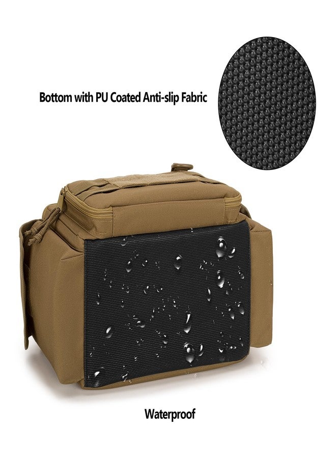Rexmica Small Tool Bag with Anti-friction and Thick Padded Bottom, Tool Storage Organizer for Men, Tactical Bag, Range Bag, Multi-functional Work Bag for Repairman, Electrician, Carpenters, Khaki - Image 4