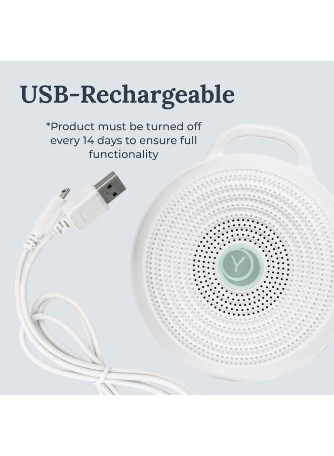 Yogasleep Hushh 2 Portable Sound Machine For Baby and Kids, Backlit Buttons & Night Light, More Durability, 6 Soothing Natural Sounds, Easy To Use Timer, Volume Control & Toddler Lock, Noise Canceling - Image 4