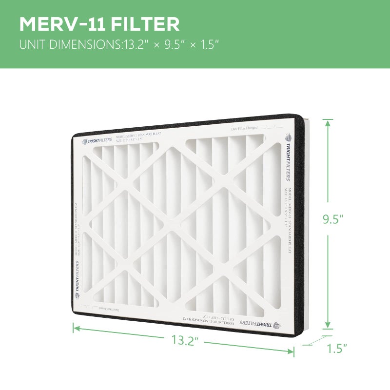 ABESTORM MERV11 Filter Compatible with DecDust 1350 / DecDust 1350IG  DecDust 1350Gray /DecDust 1350IG Gray Air Filtration System(Pack of 4) - Image 3