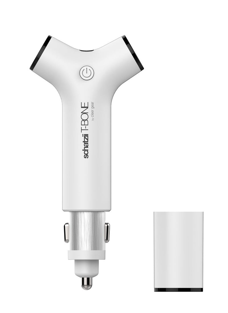 Generic - Shanzy T-Bone 3-in-1 Multifunctional Car Charger Fast Charging 10000mAh Power Bank & LED Flashlight - Image 1