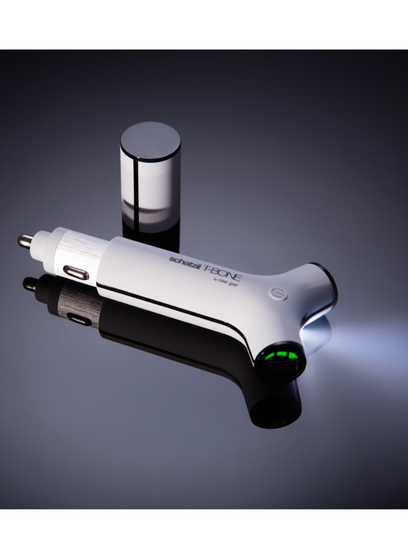 Generic - Shanzy T-Bone 3-in-1 Multifunctional Car Charger Fast Charging 10000mAh Power Bank & LED Flashlight - Image 1