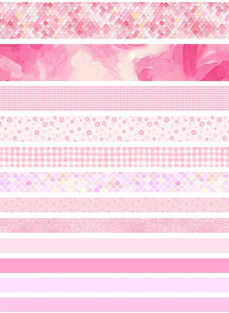 Bukela Washi Masking Adhesive Decorative Holiday Craft Tapes, Decorative Plaid Pattern Craft Tapes for Scrapbooking, Bullet Journals, Planners - Image 2