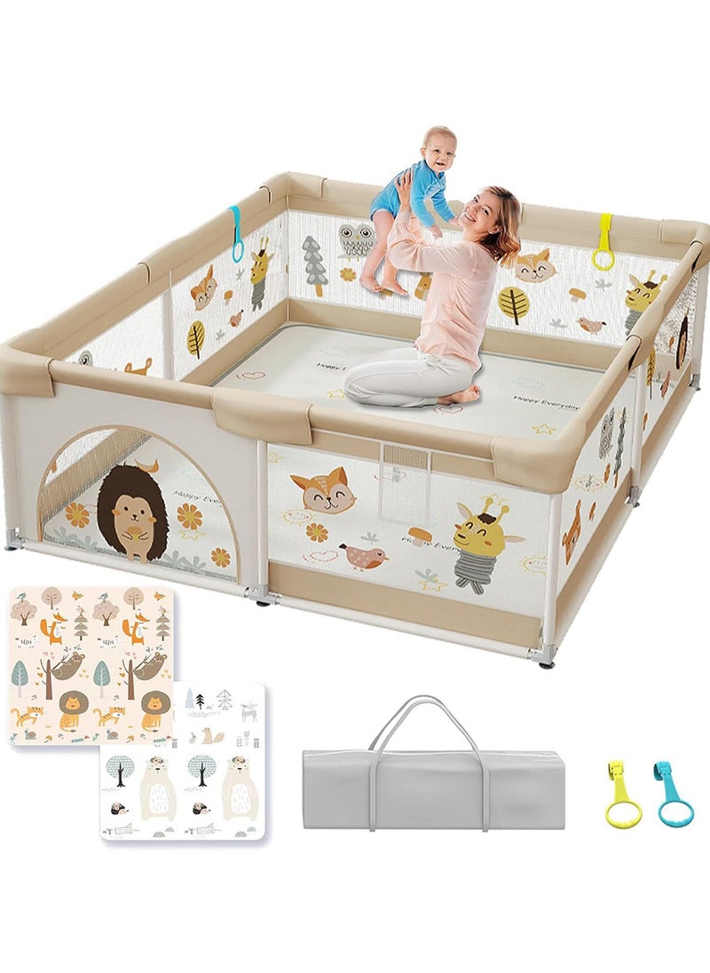 Family Paradise Baby Playpen with Mat - Baby and Toddler Fence 150 x 180cm Baby Fence Play Area Portable Children's Activity Centre Non-Slip Suction Cups and Soft Breathable - pzsku/Z3CD262D58AC15712882BZ/45/_/1723691315/8e7a3c64-532d-454a-82af-7362fe98e37f