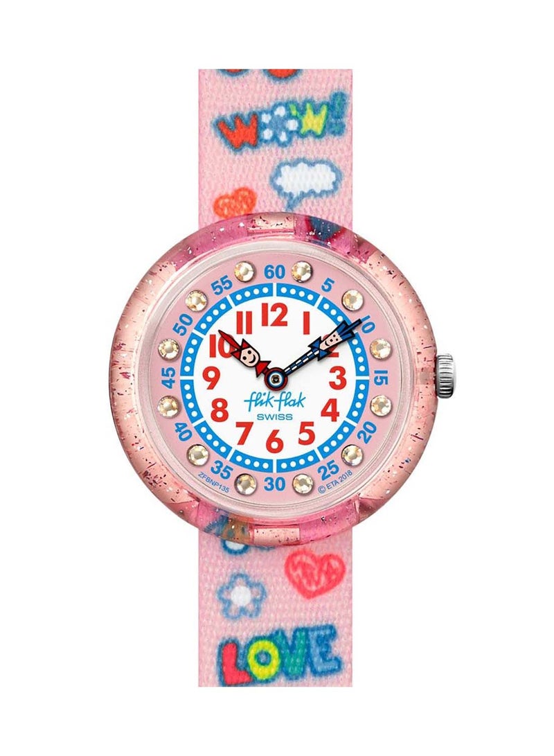 Swatch Girls Wow Love Quartz Movement Water Resistant Wrist Watch - 32 Mm - Image 3