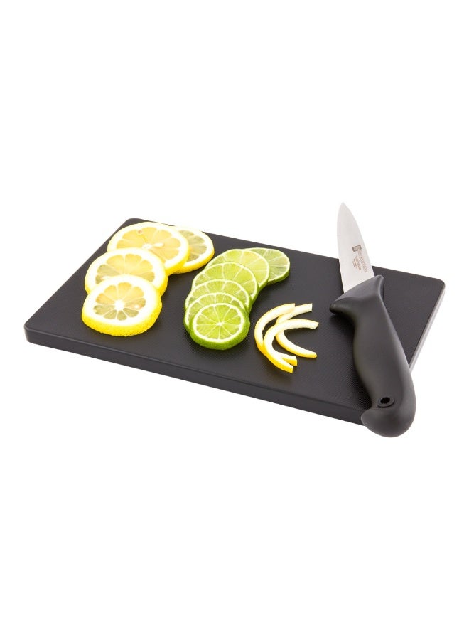 Restaurantware Bar Cutting Board, Food Prep Cutting Board, Bar Prep - 6" x 10" - Black - Premium Plastic - Professional Grade - Non-Slip - 1ct Box - Image 2