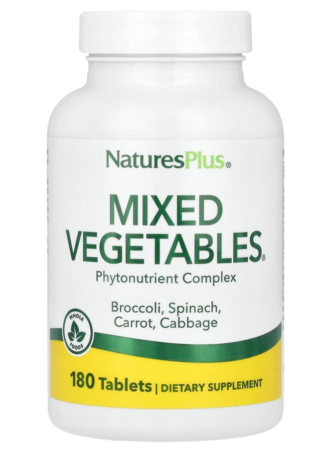 NaturesPlus Mixed Vegetables® Phytonutrient Complex 180 Tablets 