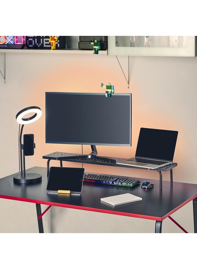 Zaboon Monitor Stand, Black, 97X19 Cm - Image 3