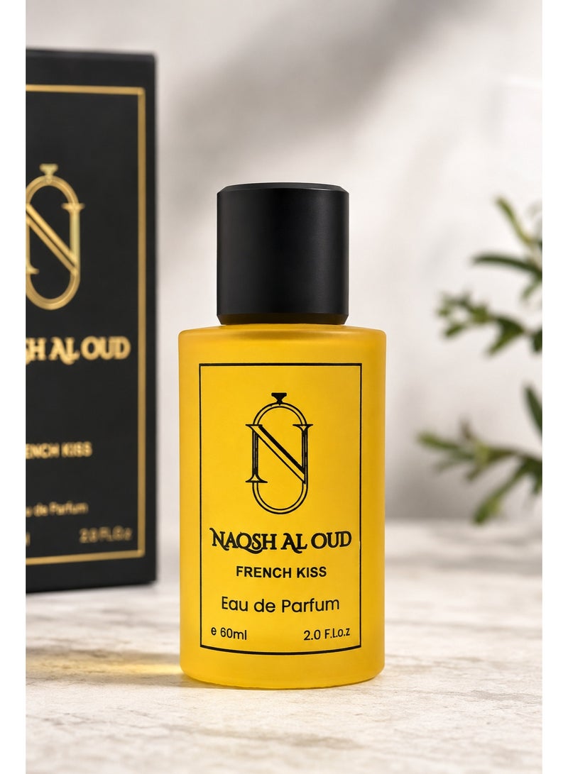naqsh AL OUD French Kiss Eau De Parfum 60ml – Long Lasting Luxury Inspired Unisex Perfume, Premium Fragrance for Men & Women - Image 2