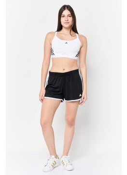 Adidas Women Sportswear Fit 4 Inseam Running Shorts, Black  - Image 2