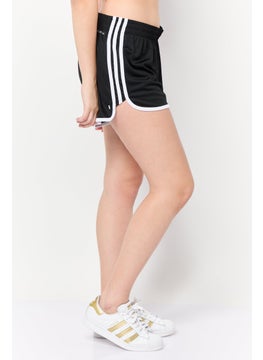 Adidas Women Sportswear Fit 4 Inseam Running Shorts, Black  - Image 3