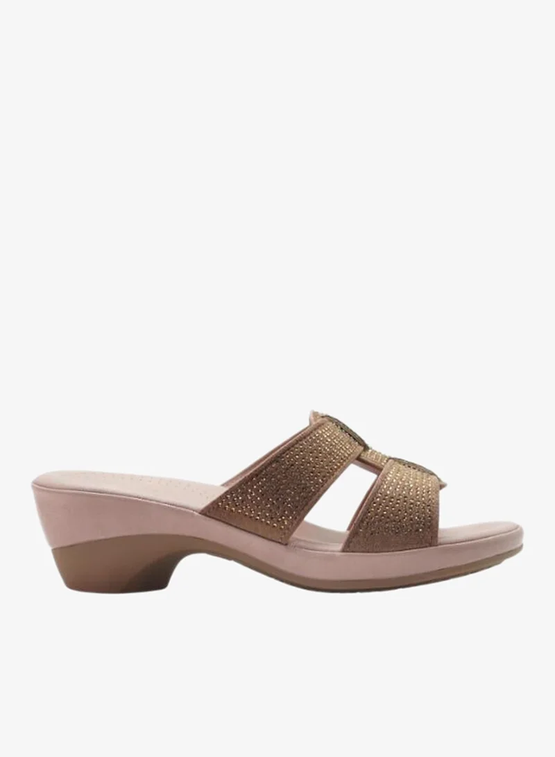 Michelle Morgan Dark Pink 092-3112 Michelle Morgan Ladies Mid Heel Sandals 514RJ313 Dark Pink for Women | Best Price UAE